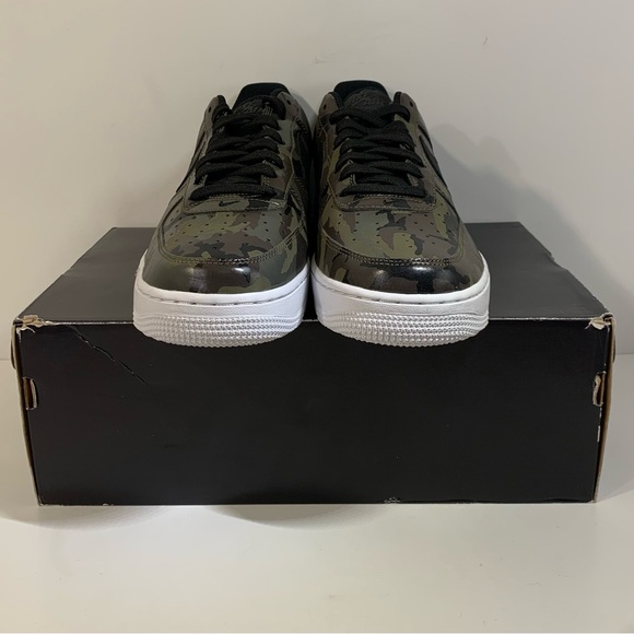 🪖 [BRAND NEW] NIKE AIR FORCE 1 LOW CAMO OLIVE MENS SHOES SIZE 9 SNEAKERS 🪖 - Picture 5 of 8